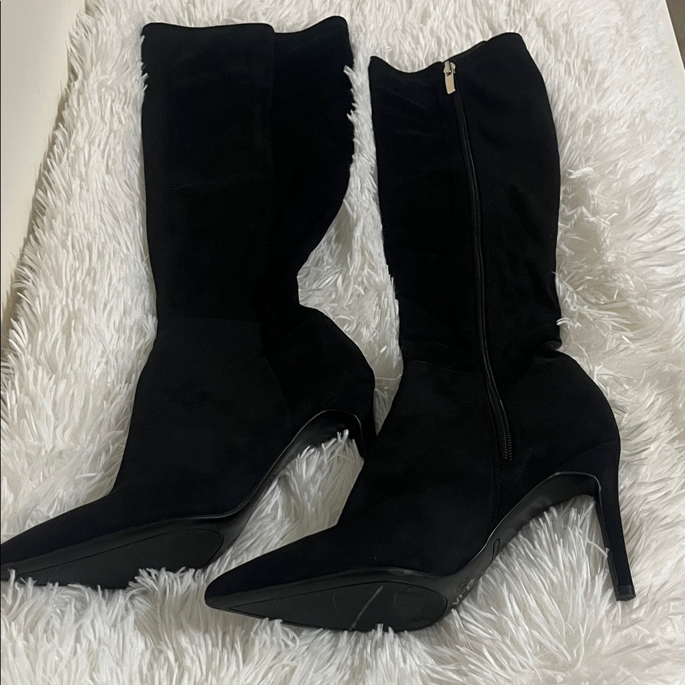 Nine West Black Heeled Boots